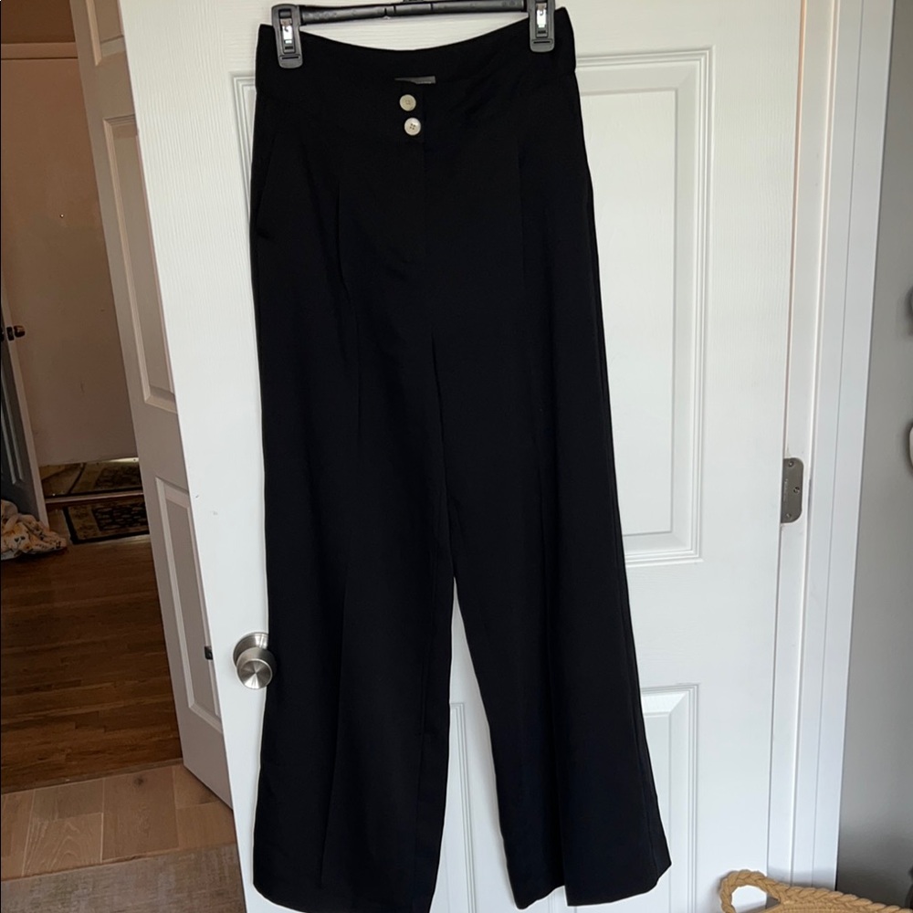 Vince Camuto Black Wide-Leg Pants
